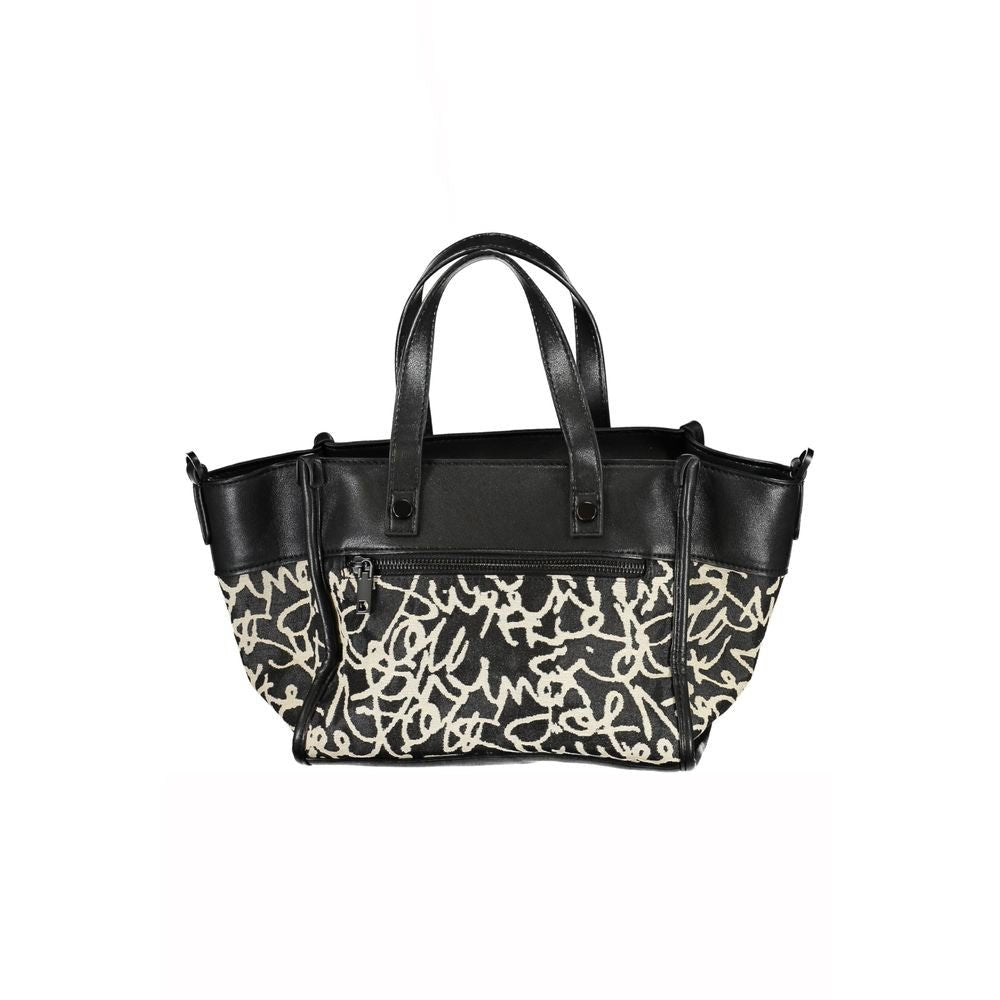 Desigual Black Polyester Handbag - Beyzy Store - Desigual