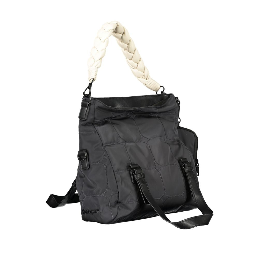 Desigual Black Polyester Handbag - Beyzy Store - Desigual