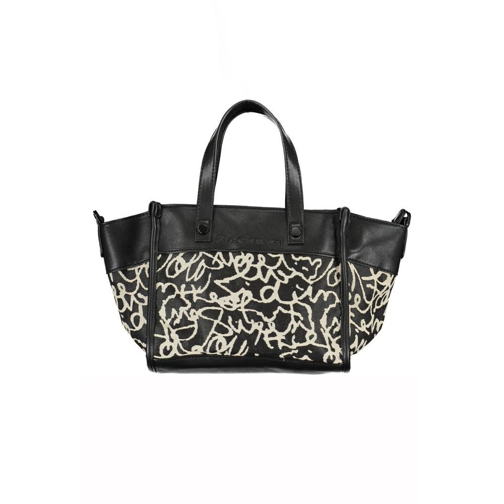 Desigual Black Polyester Handbag - Beyzy Store - Desigual