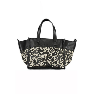 Desigual Black Polyester Handbag - Beyzy Store - Desigual