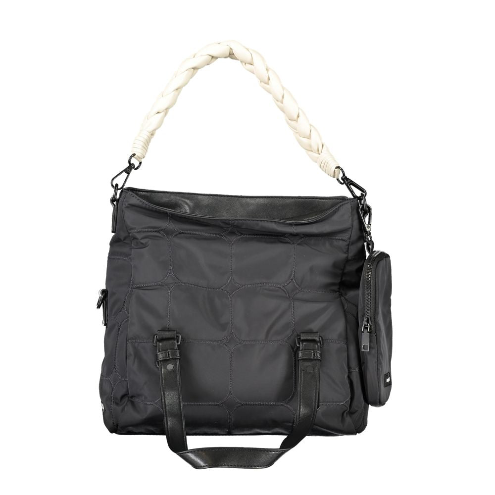 Desigual Black Polyester Handbag - Beyzy Store - Desigual