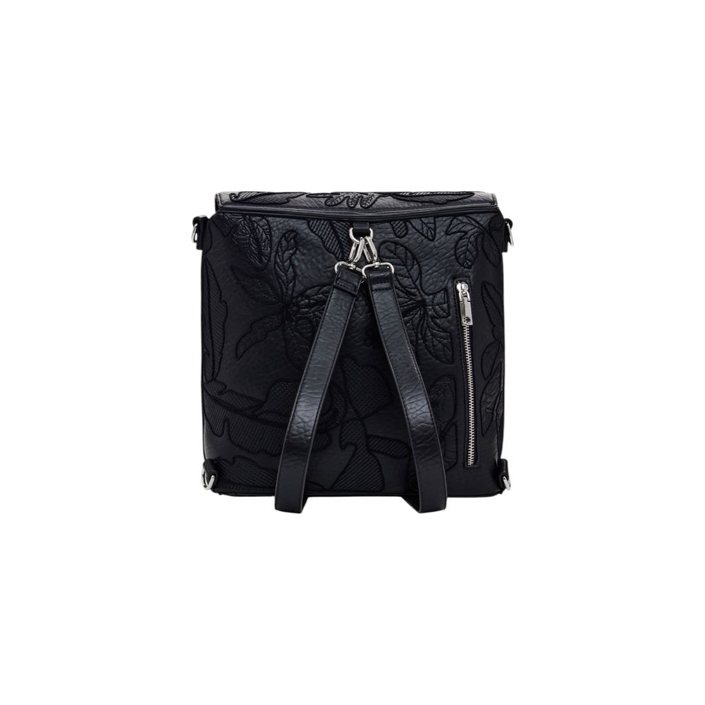 Desigual Black Polyethylene Backpack - Beyzy Store - Desigual