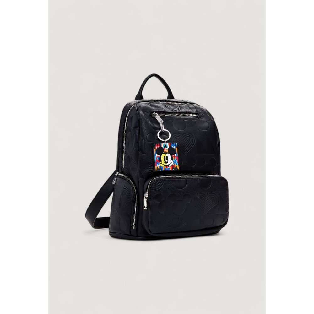 Desigual Black Polyethylene Backpack - Beyzy Store - Desigual