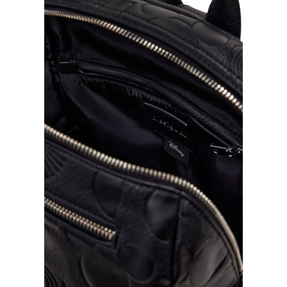 Desigual Black Polyethylene Backpack - Beyzy Store - Desigual