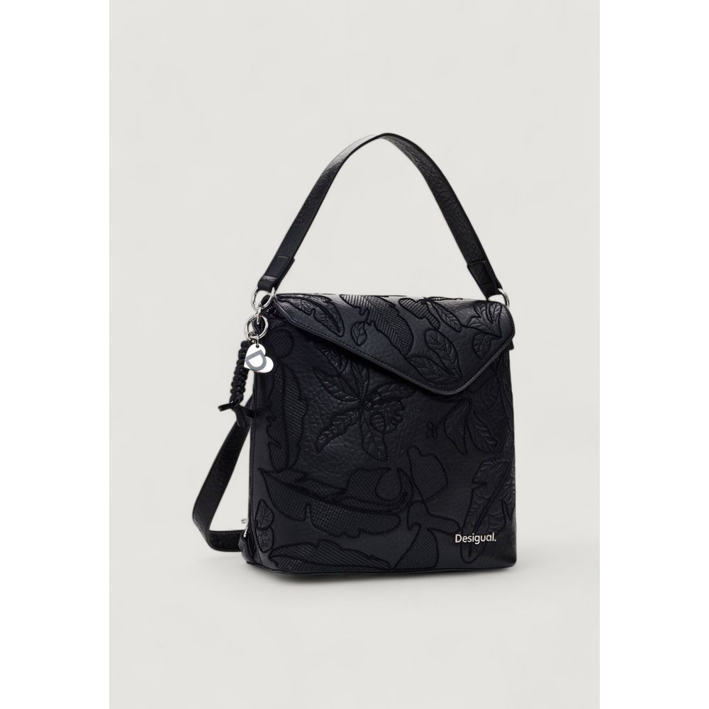Desigual Black Polyethylene Backpack - Beyzy Store - Desigual