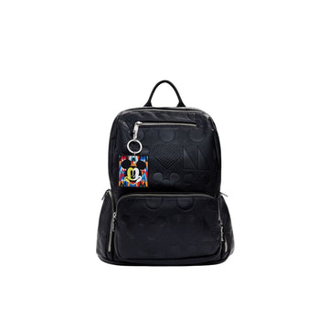 Desigual Black Polyethylene Backpack - Beyzy Store - Desigual