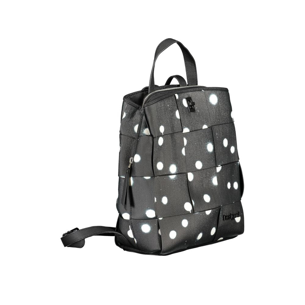 Desigual Black Polyethylene Backpack - Beyzy Store - Desigual