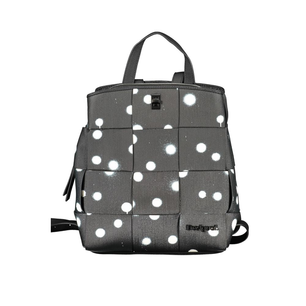 Desigual Black Polyethylene Backpack - Beyzy Store - Desigual