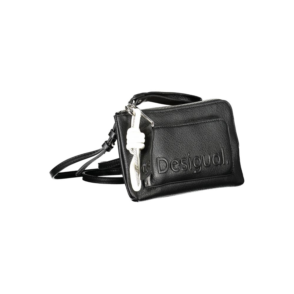 Desigual Black Polyethylene Handbag - Beyzy Store - Desigual