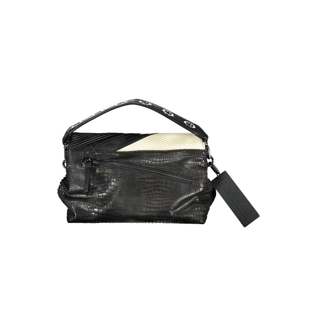 Desigual Black Polyethylene Handbag - Beyzy Store - Desigual