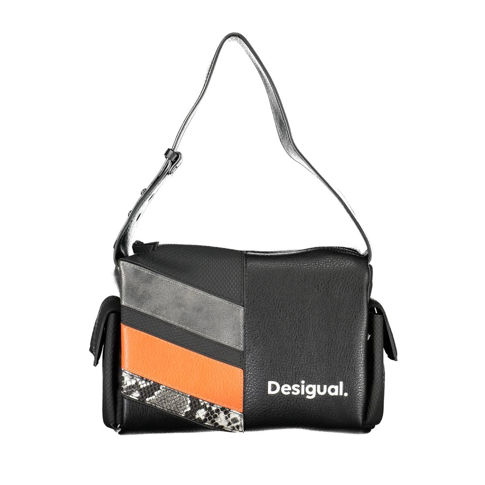 Desigual Black Polyethylene Handbag - Beyzy Store - Desigual