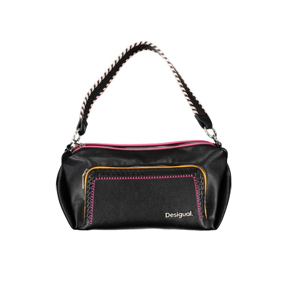 Desigual Black Polyethylene Handbag - Beyzy Store - Desigual