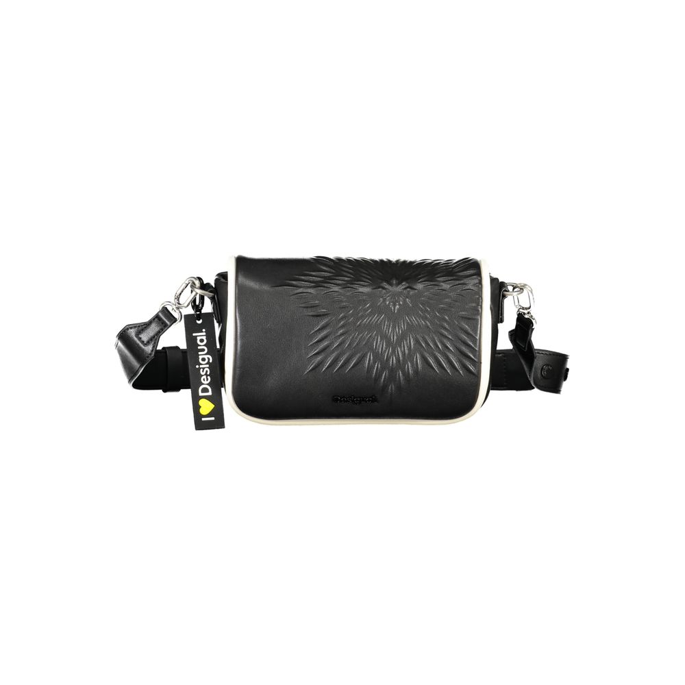 Desigual Black Polyethylene Handbag - Beyzy Store - Desigual
