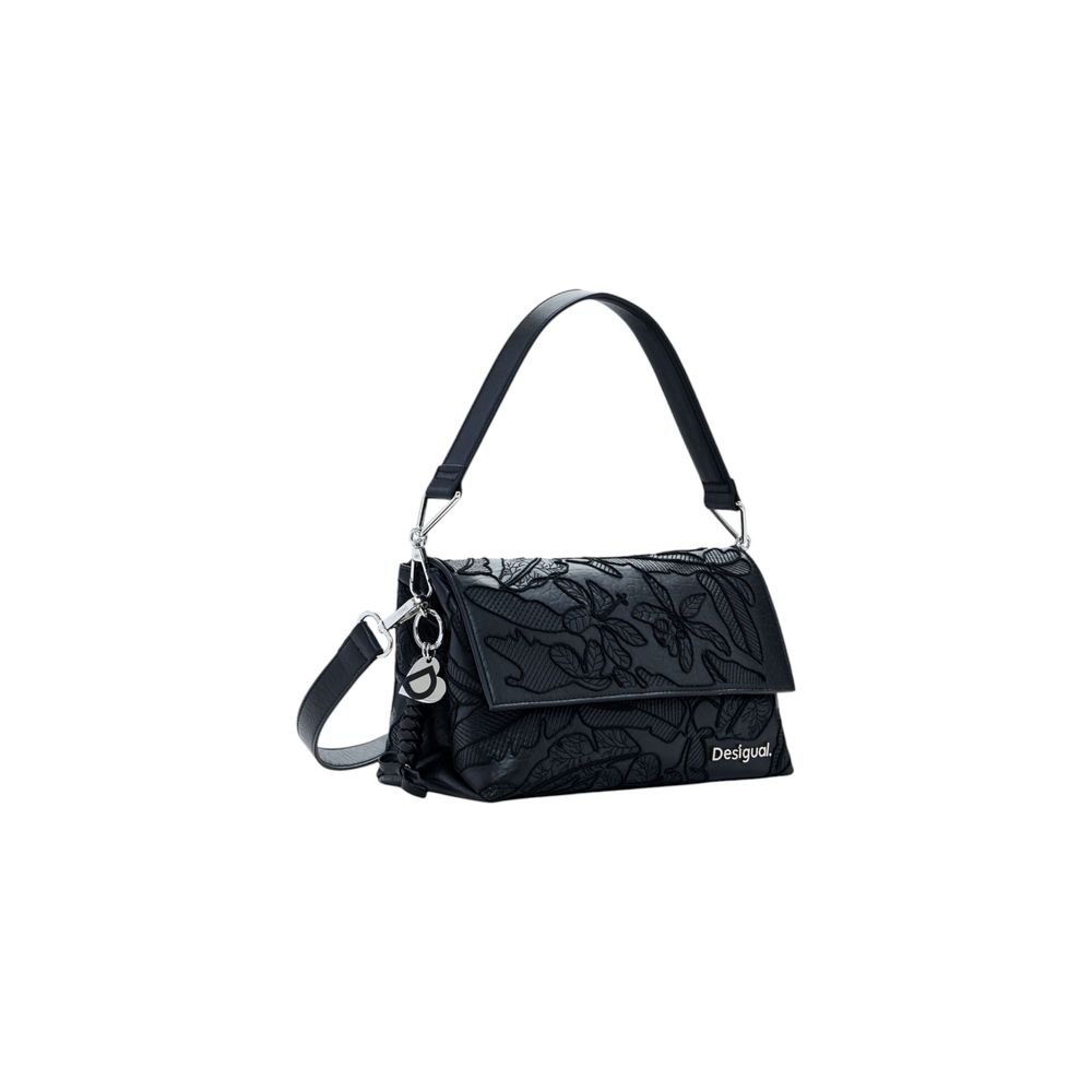 Desigual Black Polyethylene Handbag - Beyzy Store - Desigual