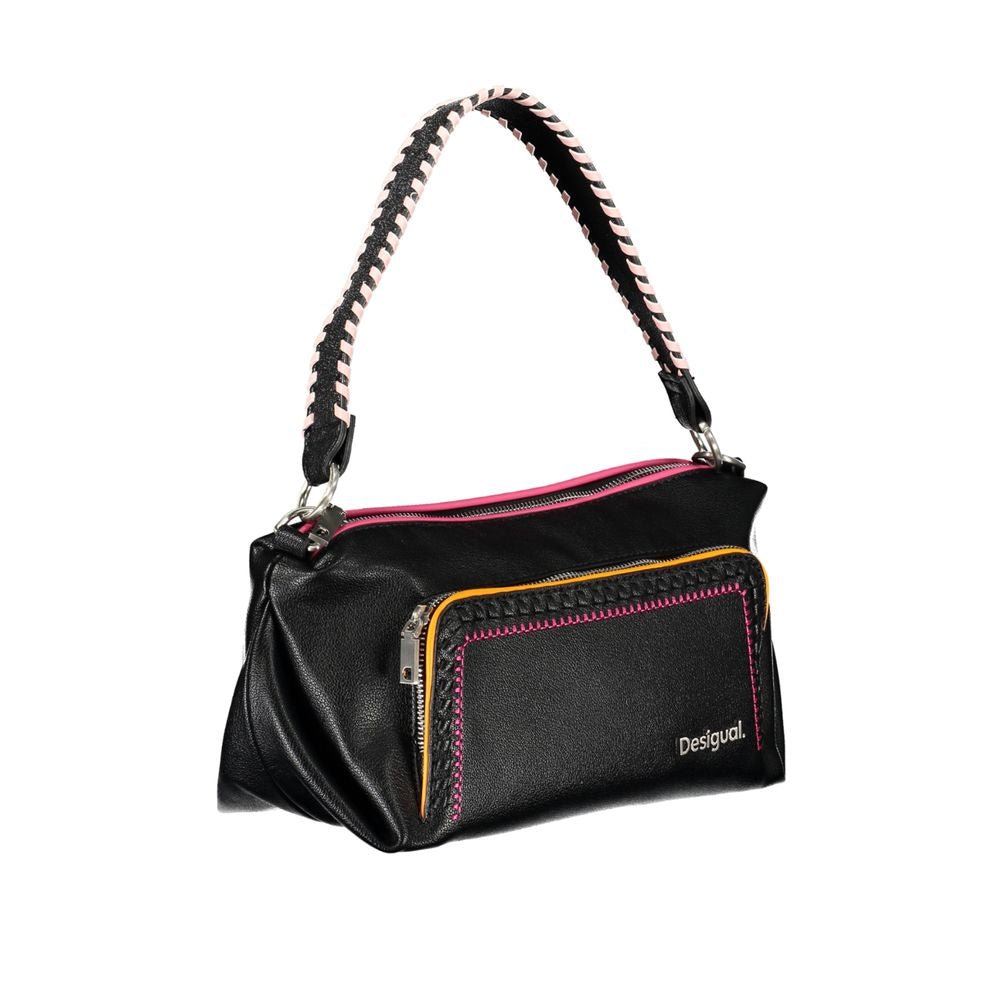 Desigual Black Polyethylene Handbag - Beyzy Store - Desigual