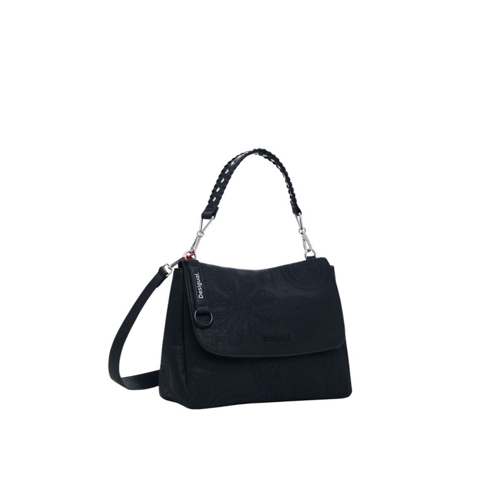 Desigual Black Polyethylene Handbag - Beyzy Store - Desigual