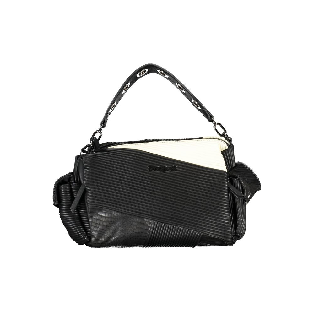 Desigual Black Polyethylene Handbag - Beyzy Store - Desigual