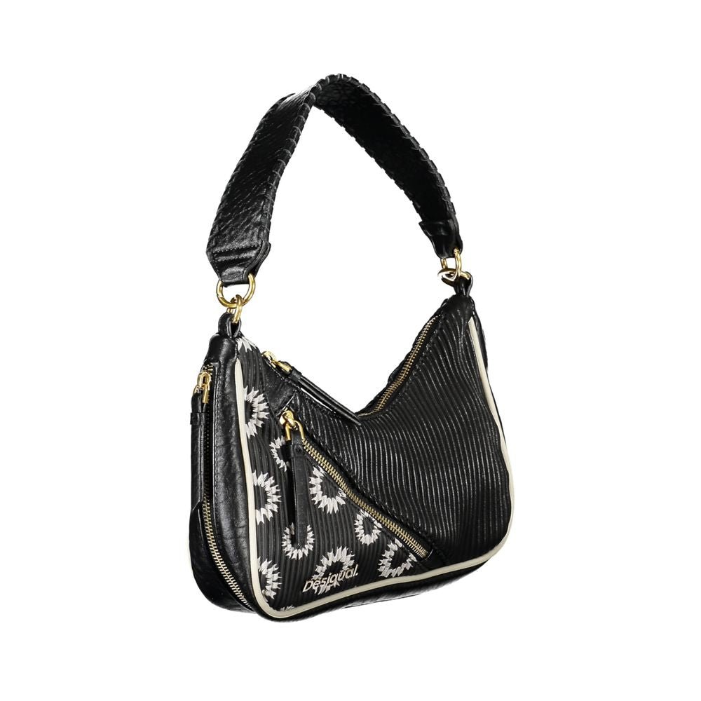 Desigual Black Polyethylene Handbag - Beyzy Store - Desigual