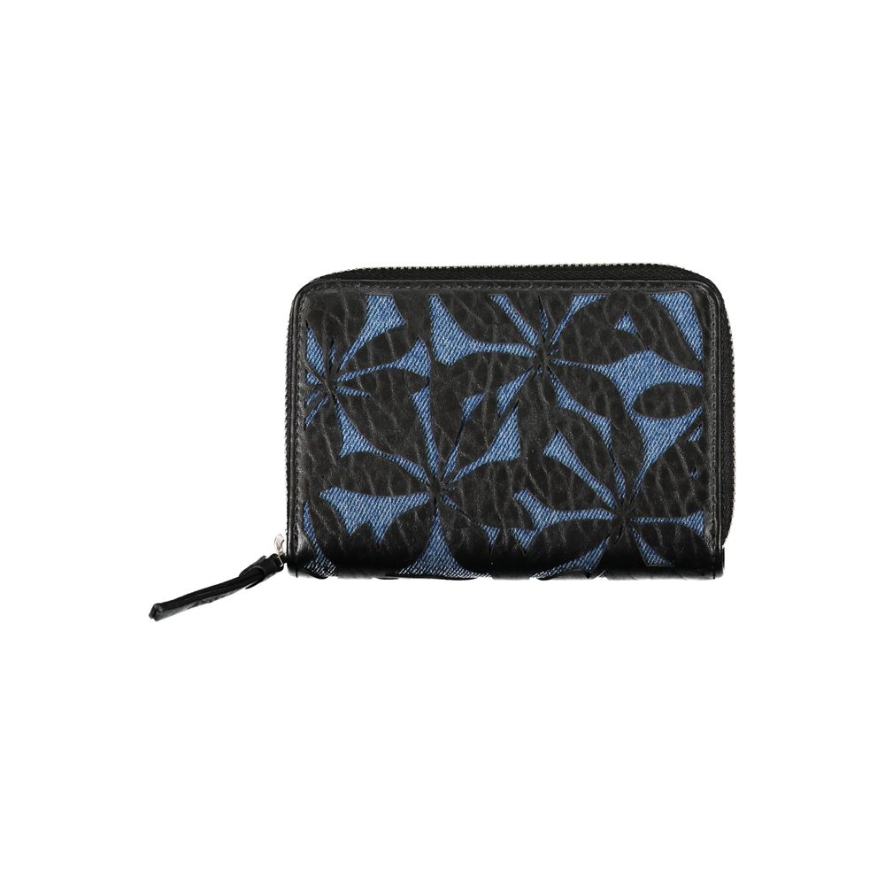 Desigual Black Polyethylene Wallet - Beyzy Store - Desigual