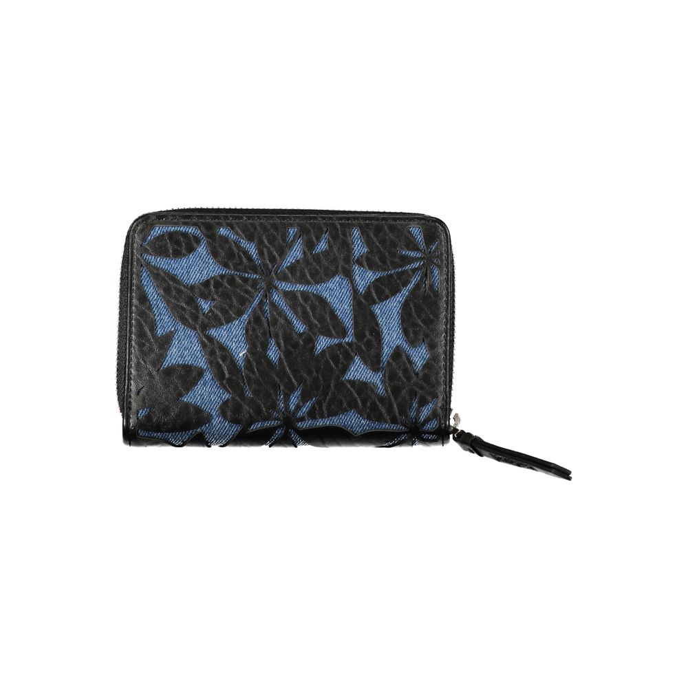 Desigual Black Polyethylene Wallet - Beyzy Store - Desigual