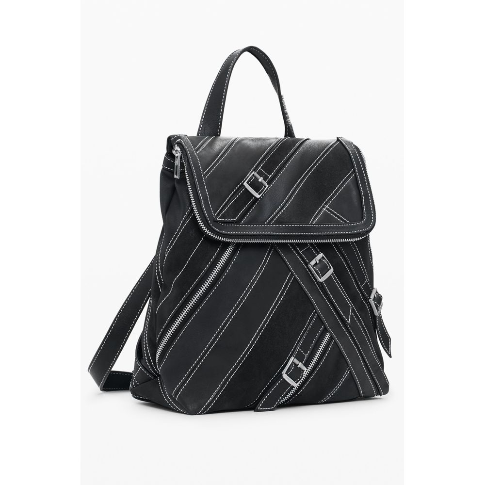 Desigual Black Polyethylene Women Backpack - Beyzy Store - Desigual
