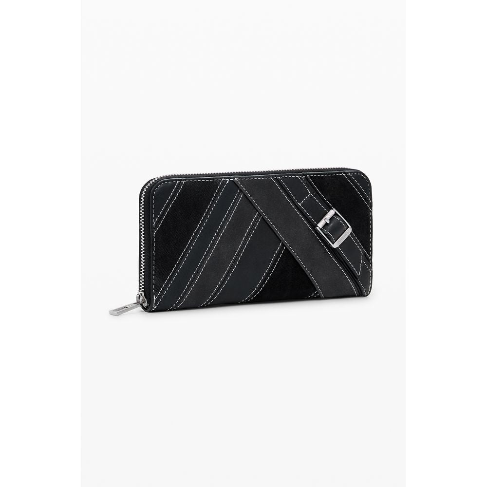 Desigual Black Polyethylene Women Wallet - Beyzy Store - Desigual