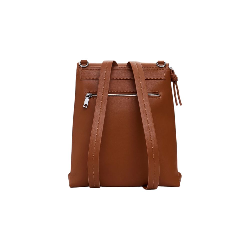 Desigual Brown Polyethylene Backpack - Beyzy Store - Desigual