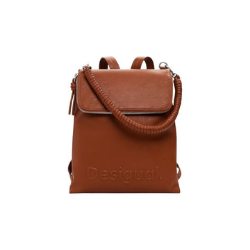 Desigual Brown Polyethylene Backpack - Beyzy Store - Desigual
