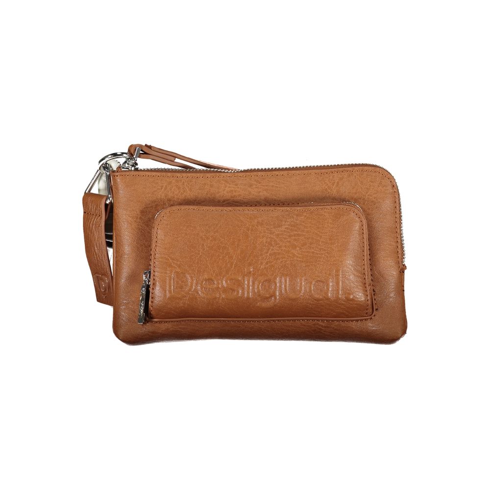 Desigual Brown Polyethylene Handbag - Beyzy Store - Desigual