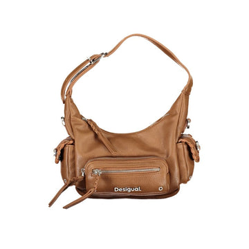 Desigual Brown Polyethylene Handbag - Beyzy Store - Desigual