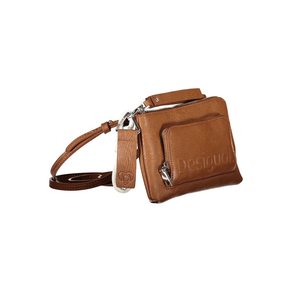 Desigual Brown Polyethylene Handbag - Beyzy Store - Desigual