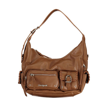 Desigual Brown Polyethylene Handbag - Beyzy Store - Desigual