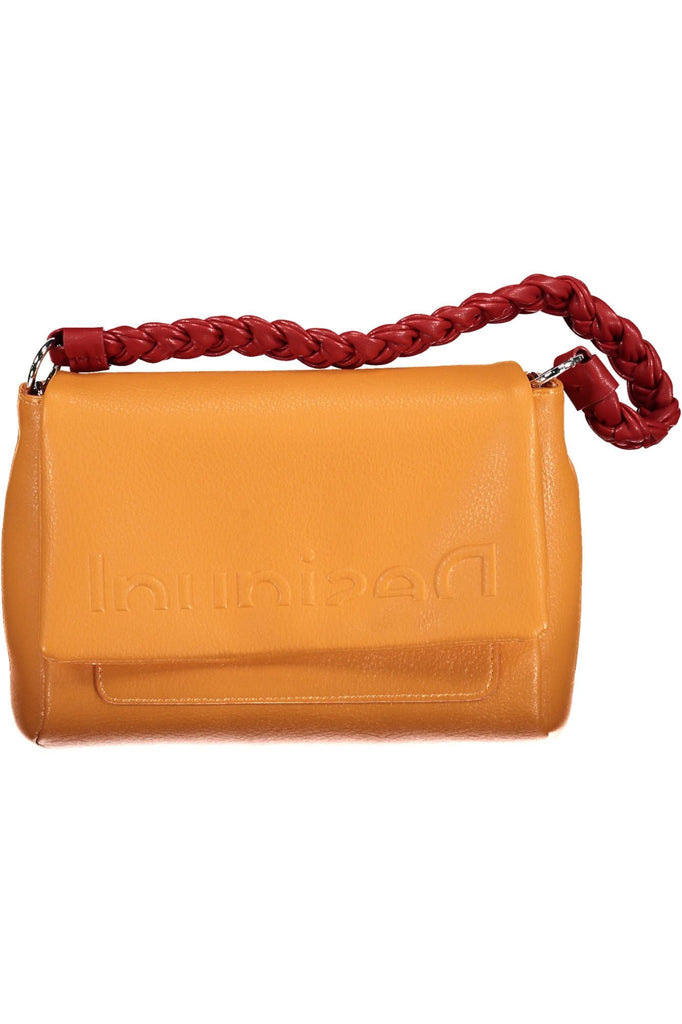 Desigual Chic Orange Shoulder Bag with Contrasting Details - Beyzy Store - Desigual
