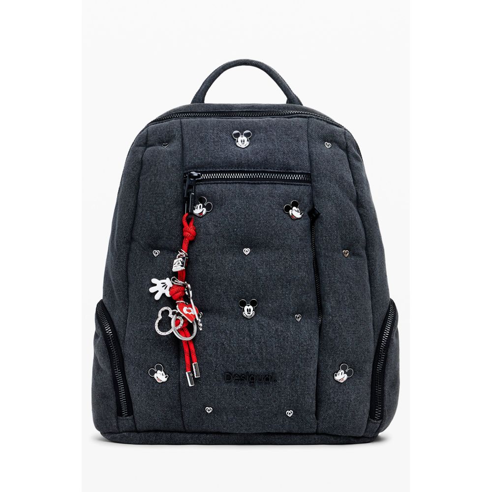 Desigual Gray Polyester Women Backpack - Beyzy Store - Desigual