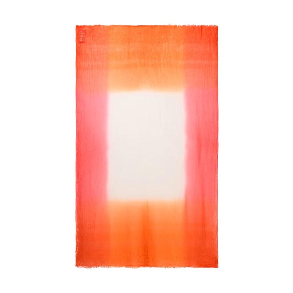 Desigual Orange Polyester Scarf - Beyzy Store - Desigual