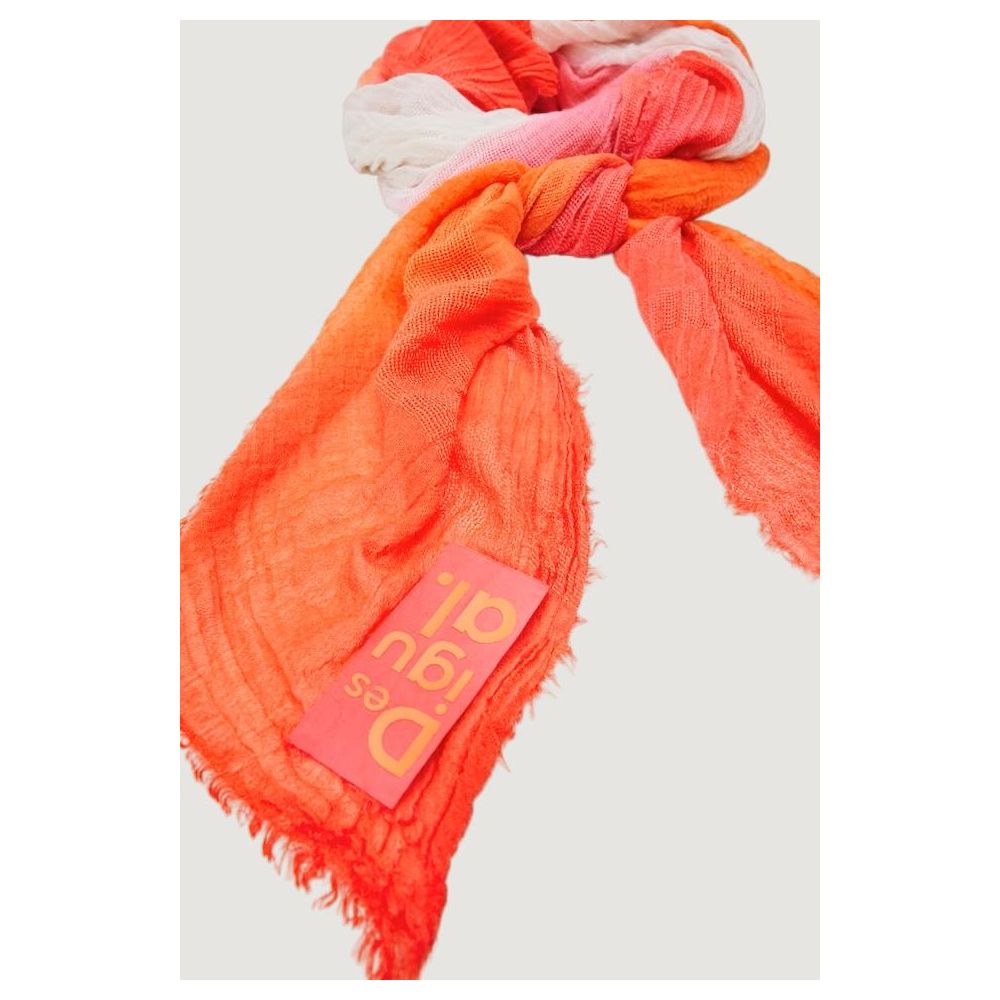 Desigual Orange Polyester Scarf - Beyzy Store - Desigual