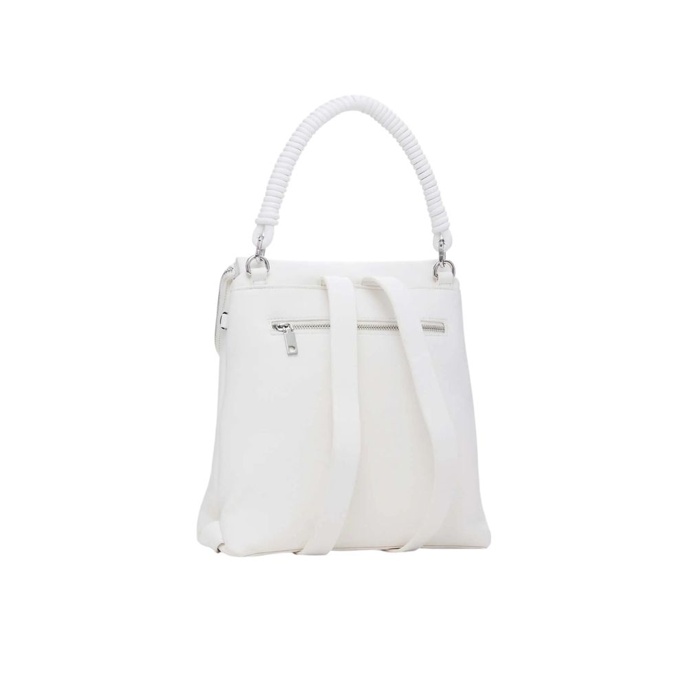 Desigual White Polyethylene Backpack - Beyzy Store - Desigual