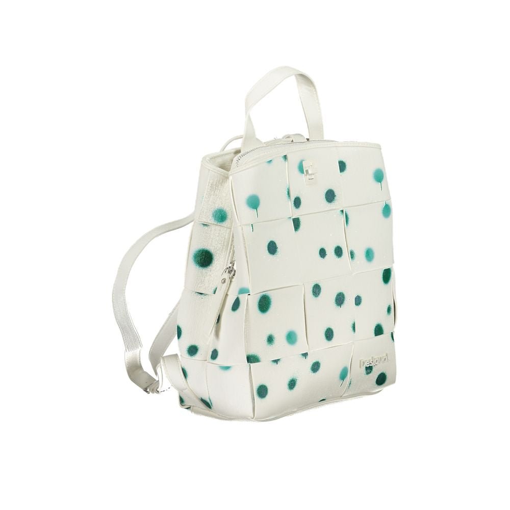 Desigual White Polyethylene Backpack - Beyzy Store - Desigual