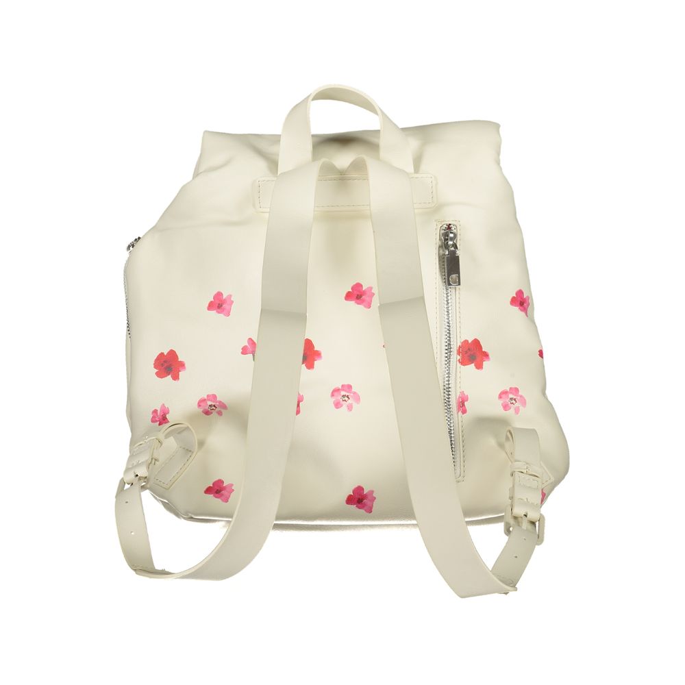Desigual White Polyethylene Backpack - Beyzy Store - Desigual