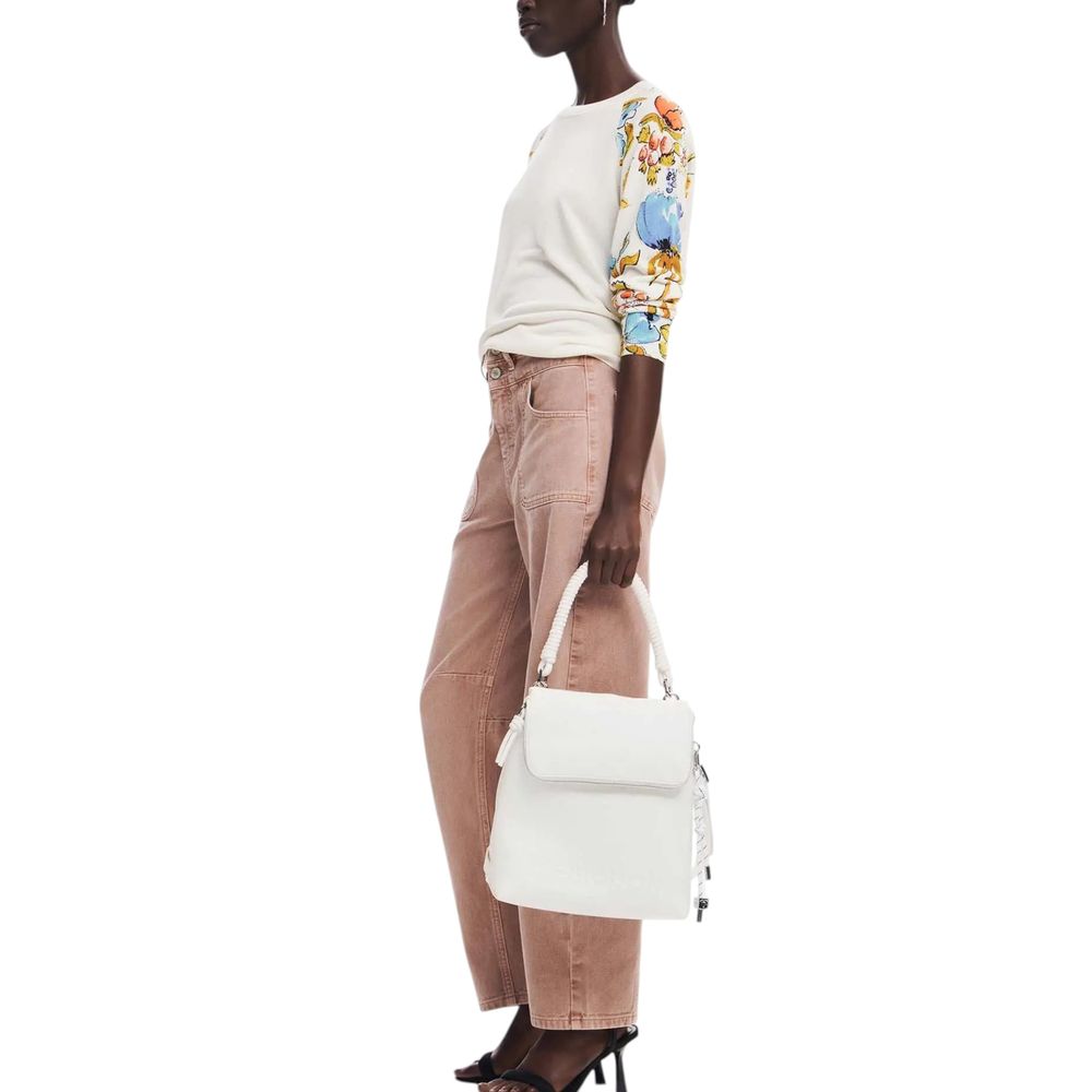 Desigual White Polyethylene Backpack - Beyzy Store - Desigual