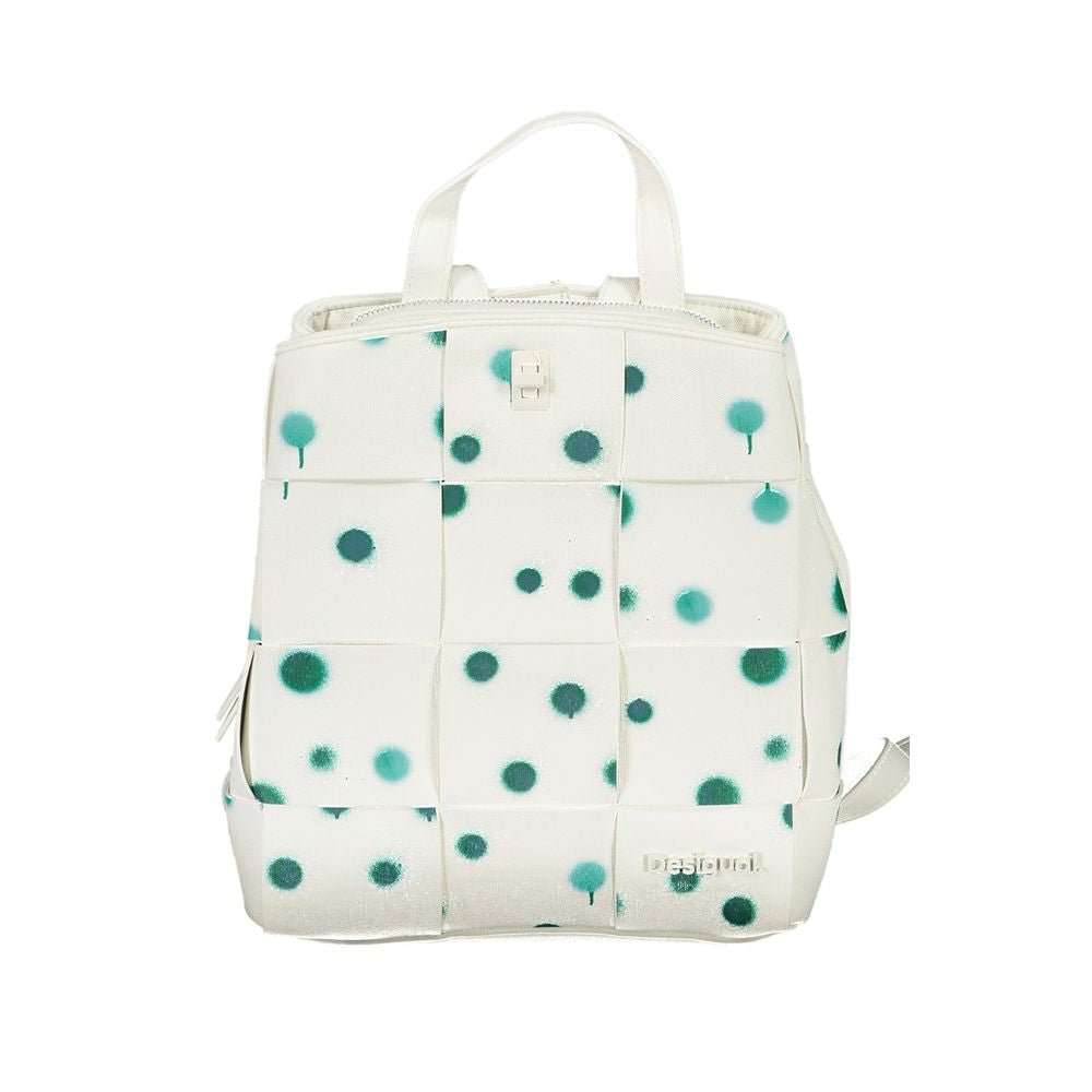 Desigual White Polyethylene Backpack - Beyzy Store - Desigual