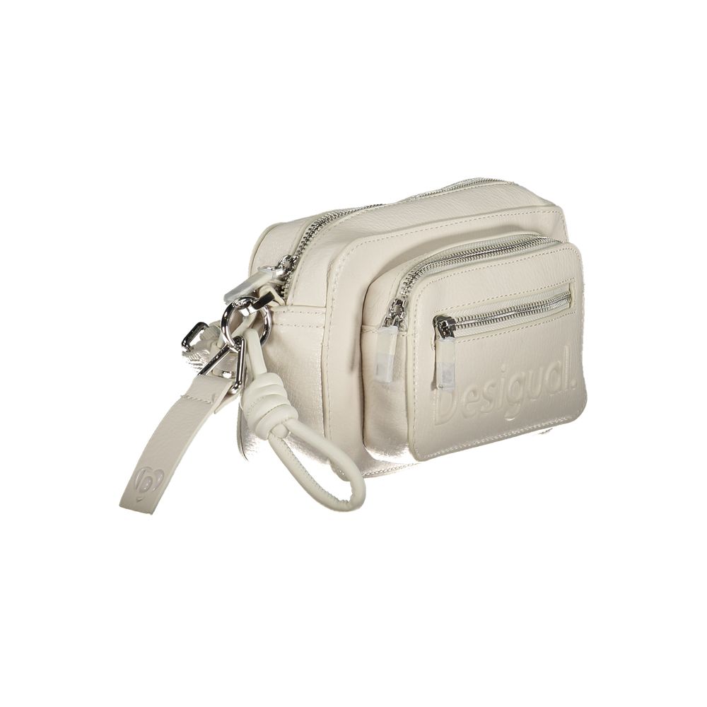 Desigual White Polyethylene Handbag - Beyzy Store - Desigual