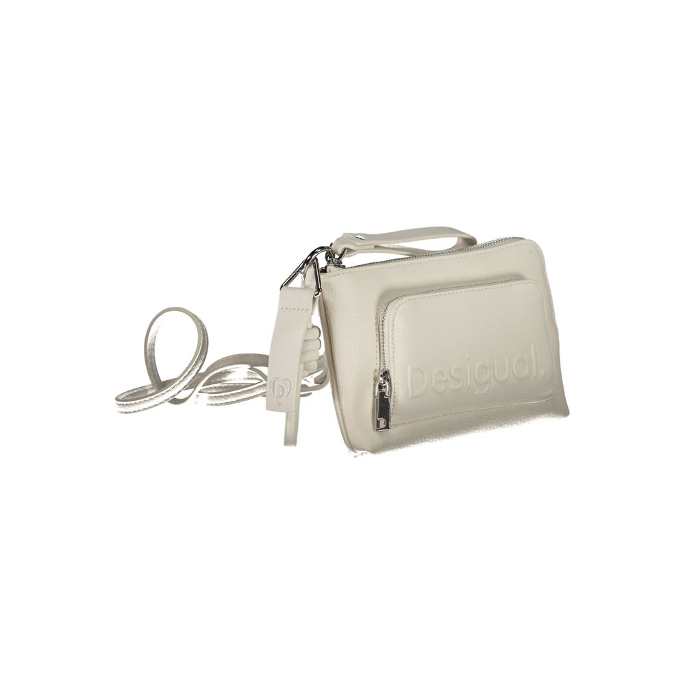 Desigual White Polyethylene Handbag - Beyzy Store - Desigual