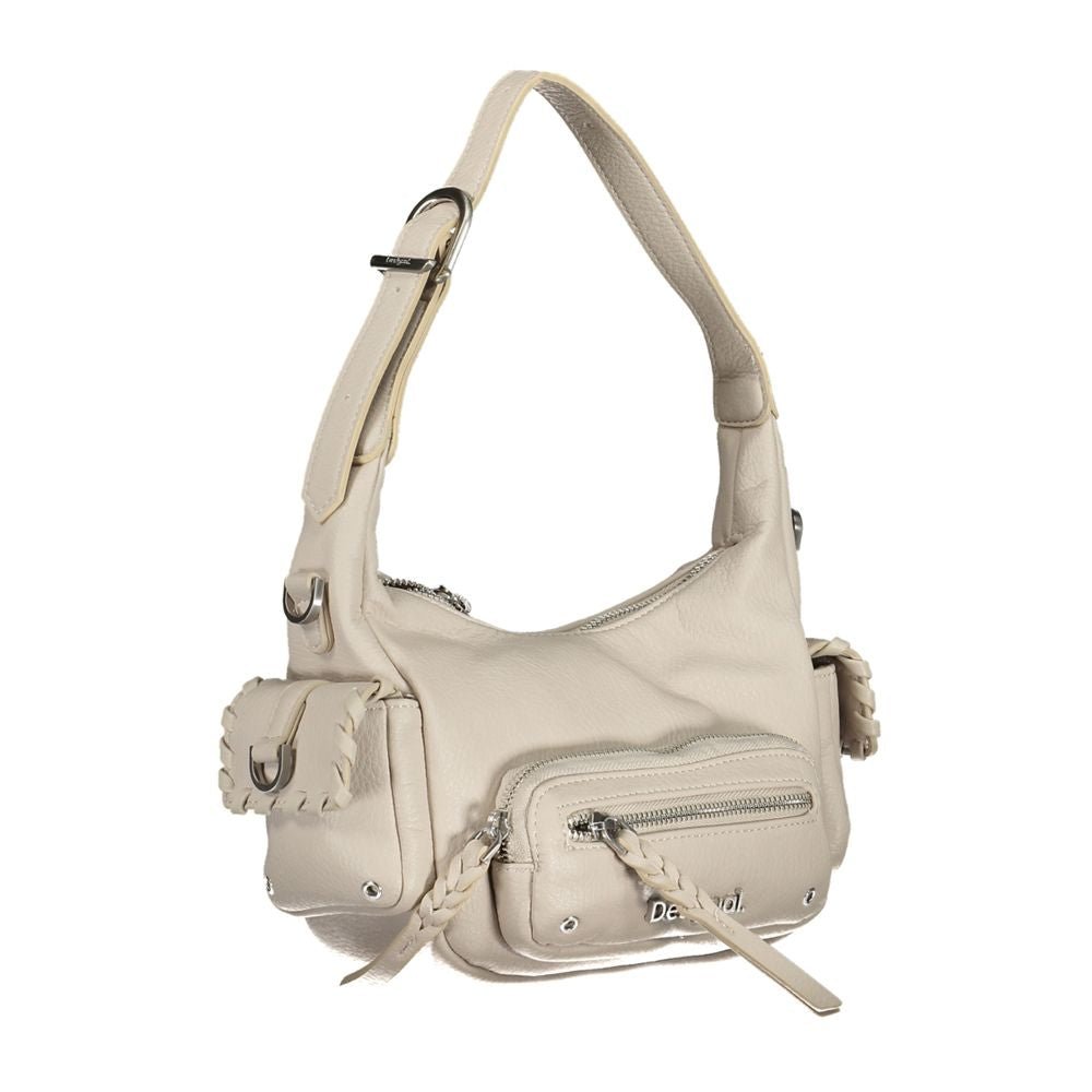 Desigual White Polyethylene Handbag - Beyzy Store - Desigual