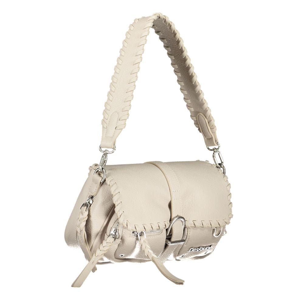 Desigual White Polyethylene Handbag - Beyzy Store - Desigual