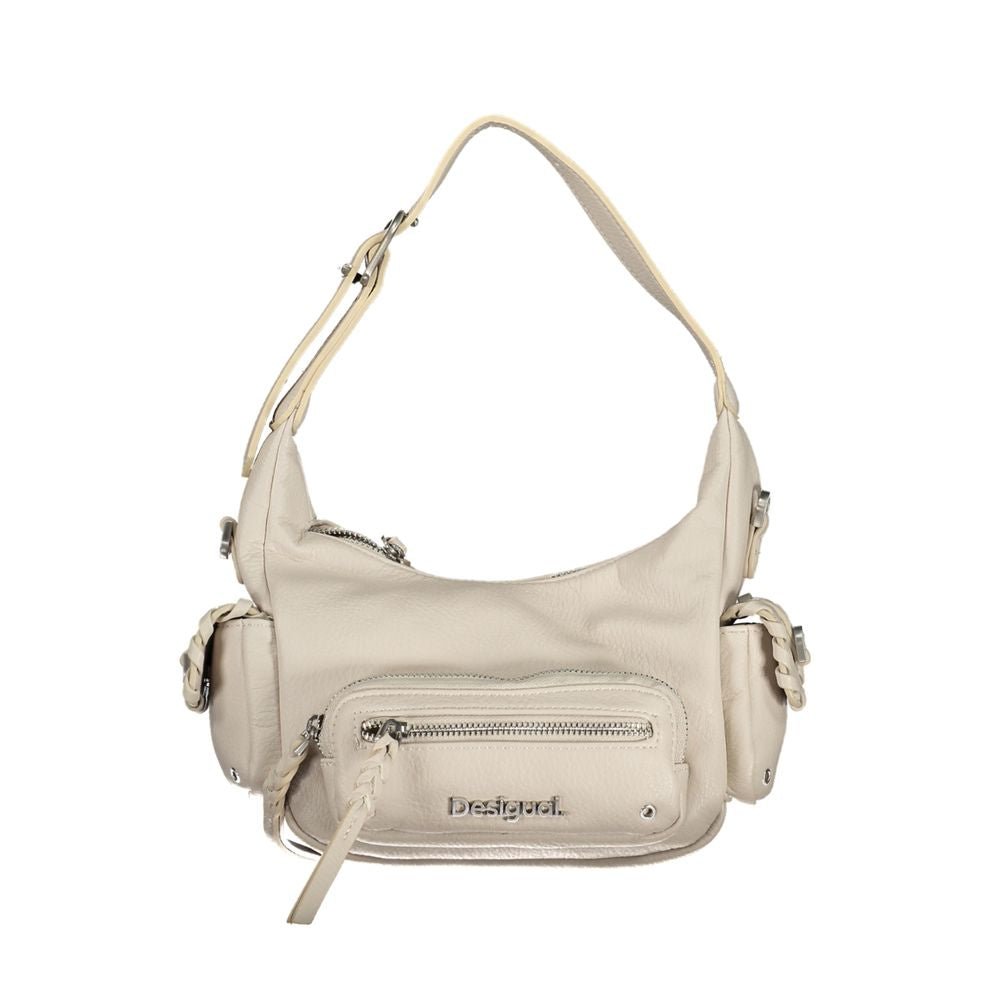Desigual White Polyethylene Handbag - Beyzy Store - Desigual
