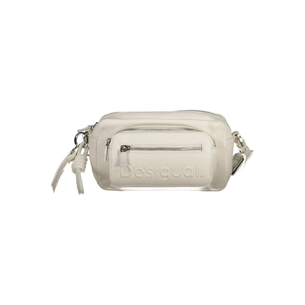 Desigual White Polyethylene Handbag - Beyzy Store - Desigual