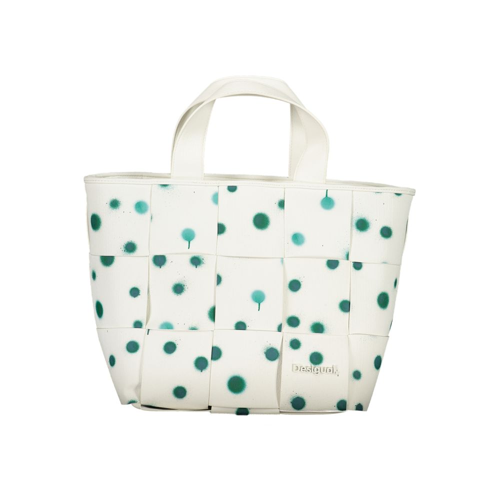 Desigual White Polyethylene Handbag - Beyzy Store - Desigual