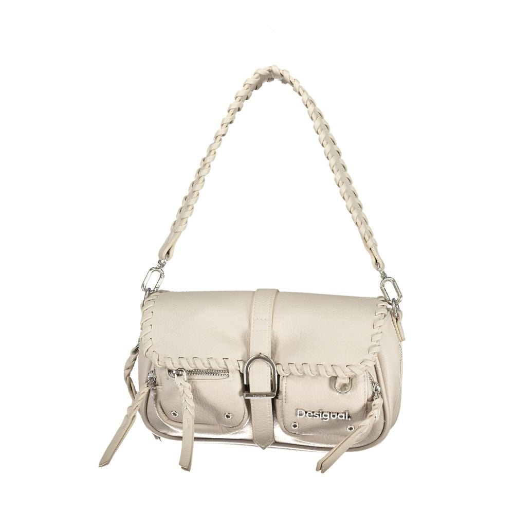 Desigual White Polyethylene Handbag - Beyzy Store - Desigual