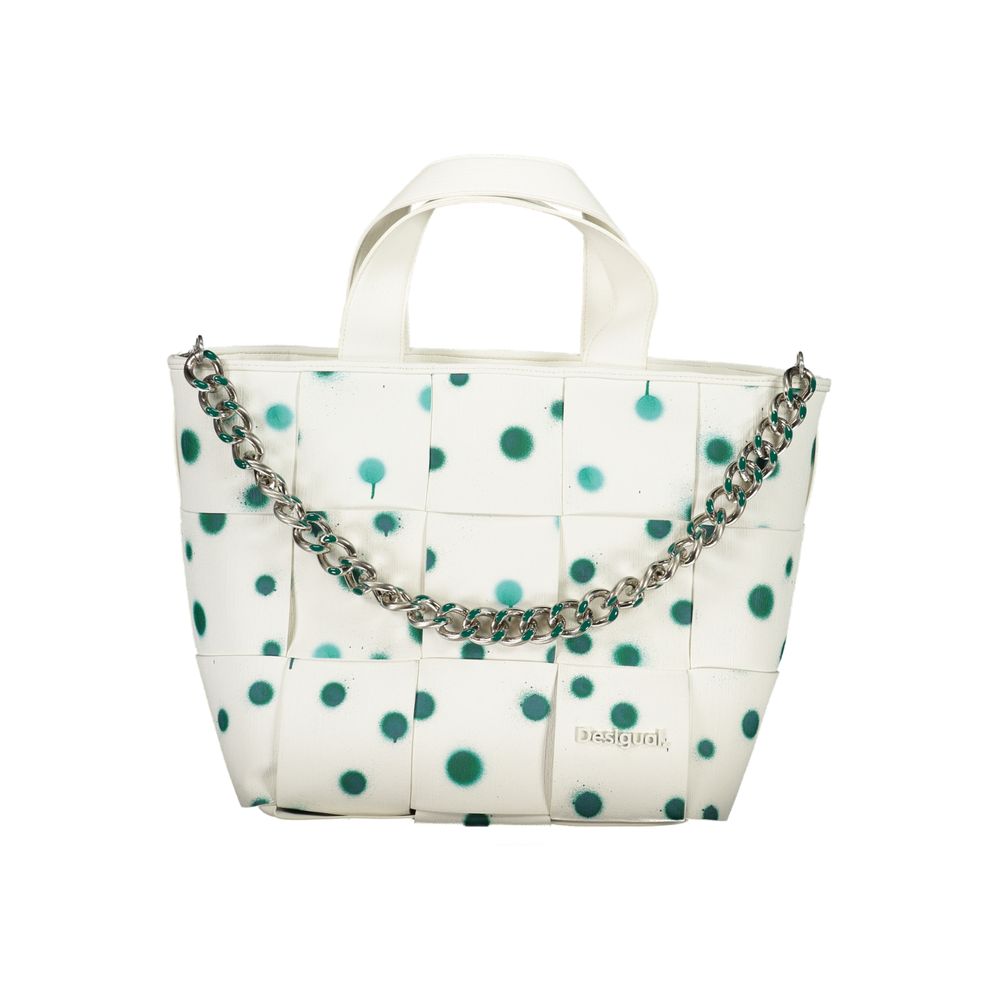 Desigual White Polyethylene Handbag - Beyzy Store - Desigual